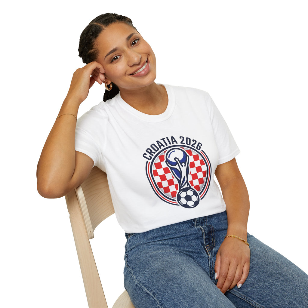 CROATIA  2026 football Trophy T-Shirt | Soccer Football Tee  UNISEX