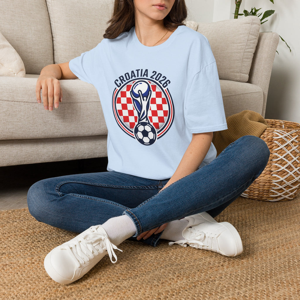 CROATIA  2026 football Trophy T-Shirt | Soccer Football Tee  UNISEX