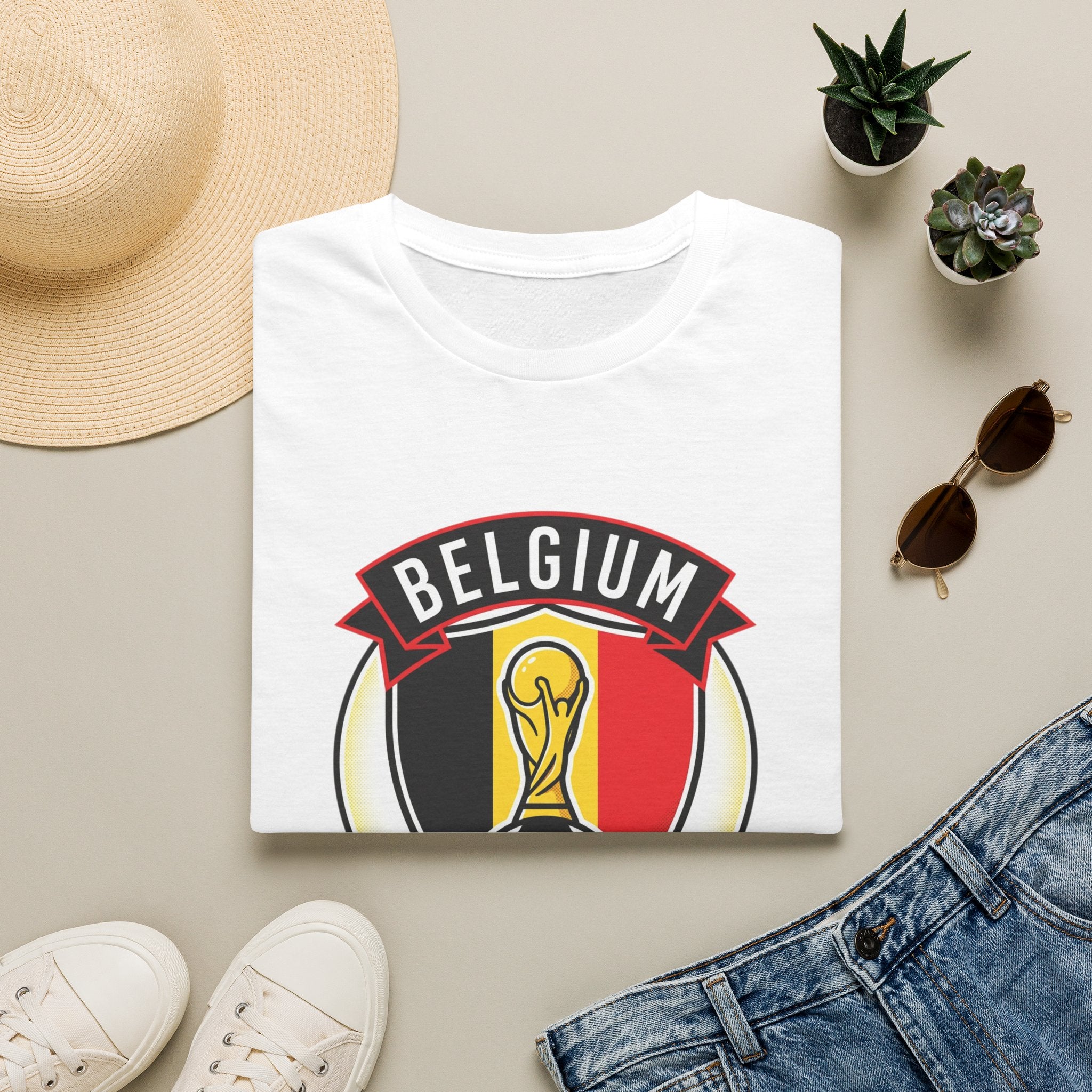 BELGIUM    2026 football Trophy T-Shirt | Soccer Football Tee   UNISEX