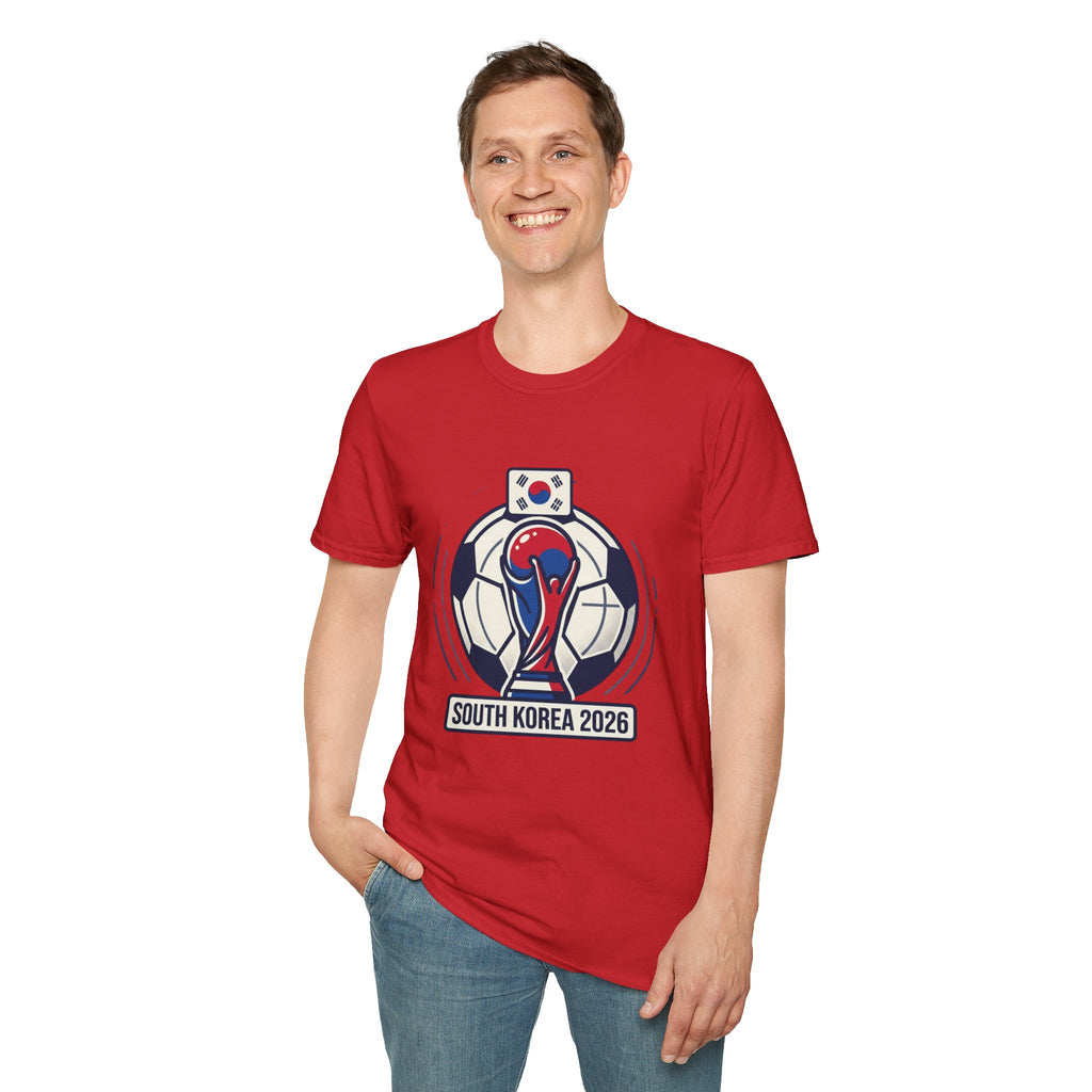 SOUTH KOREA  2026 football Trophy T-Shirt | Soccer Football Tee  UNISEX