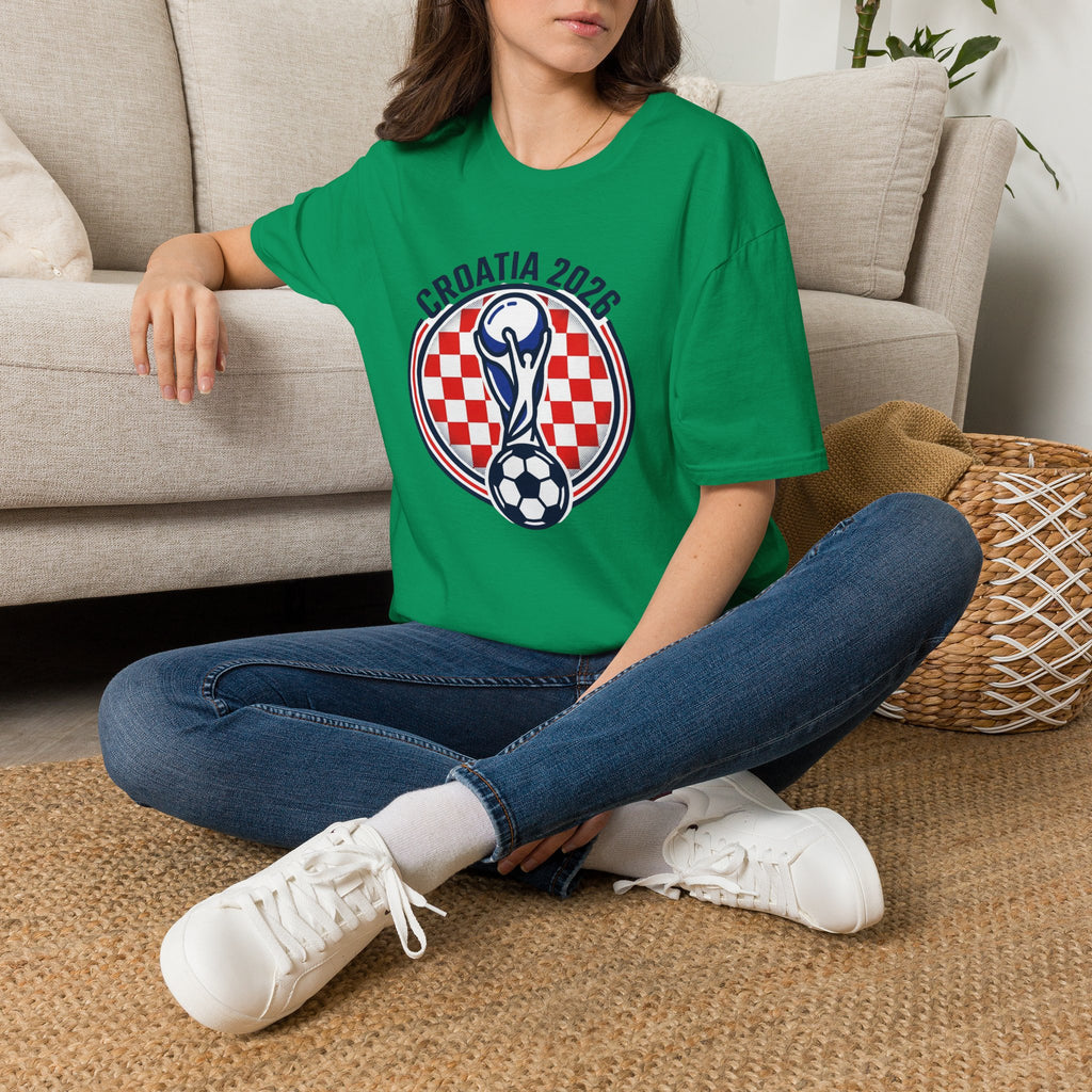 CROATIA  2026 football Trophy T-Shirt | Soccer Football Tee  UNISEX