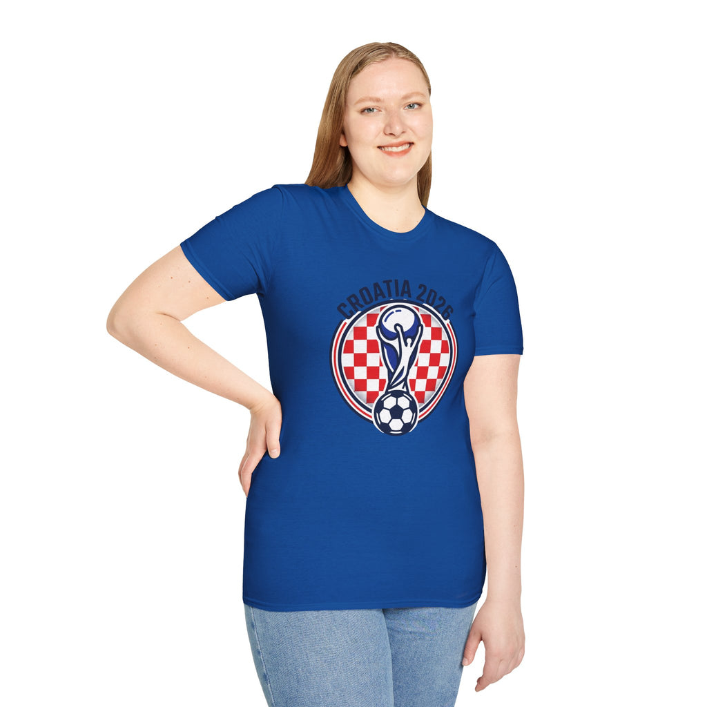 CROATIA  2026 football Trophy T-Shirt | Soccer Football Tee  UNISEX