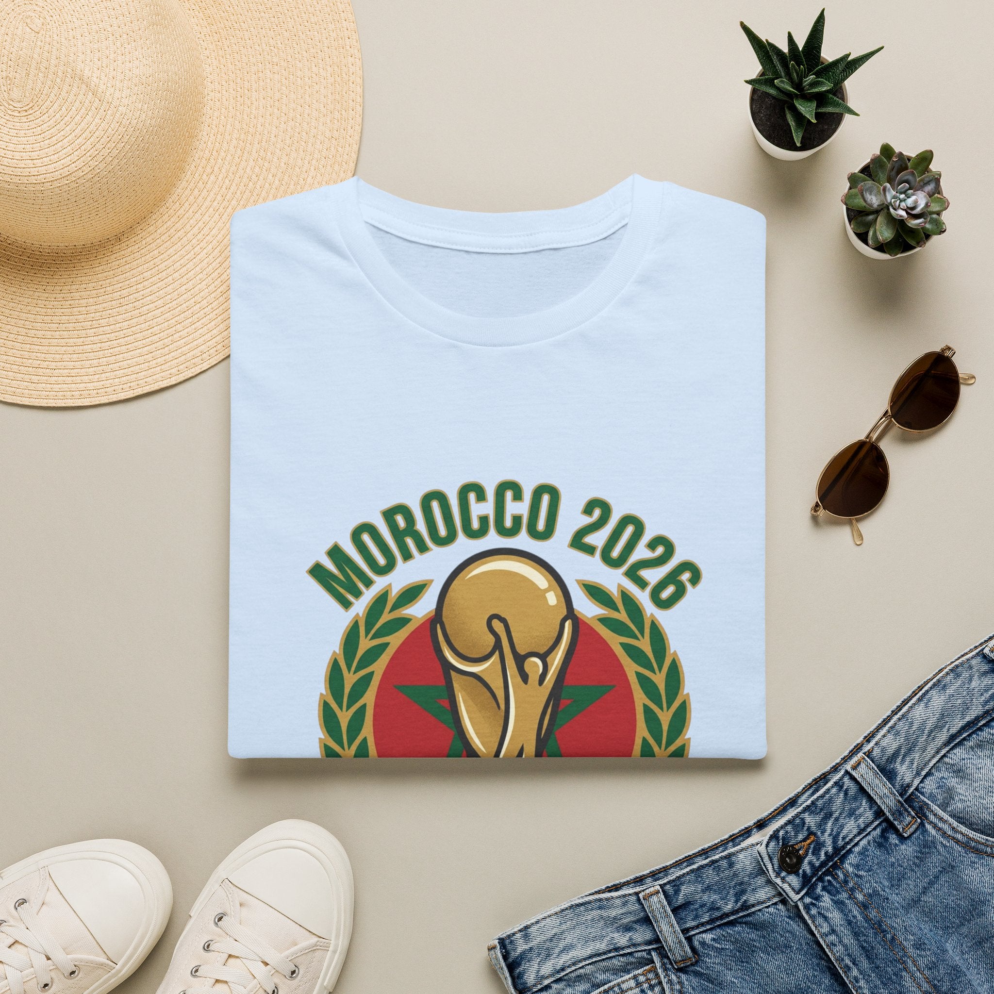 MOROCCO   2026 football Trophy T-Shirt | Soccer Football Tee