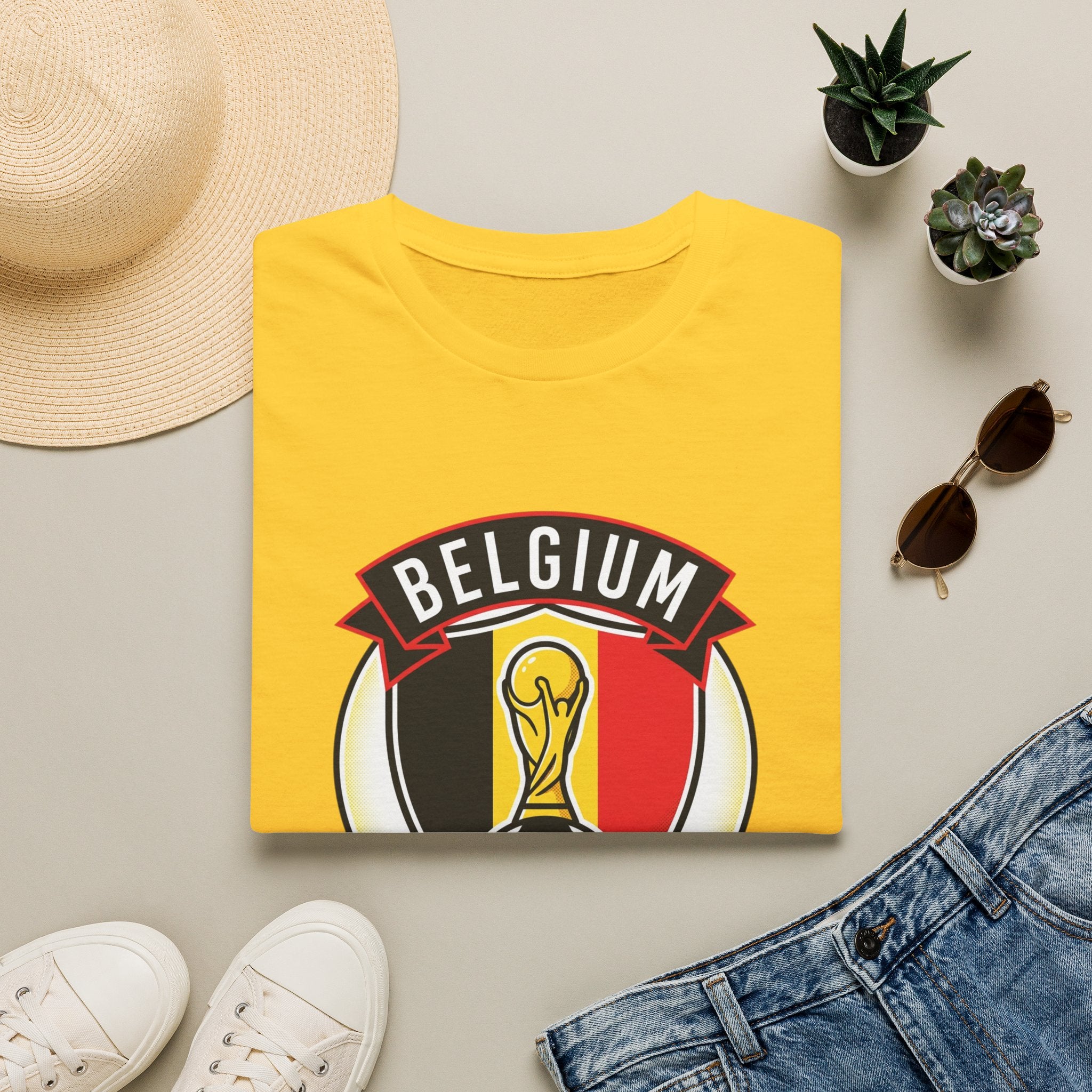 BELGIUM    2026 football Trophy T-Shirt | Soccer Football Tee   UNISEX