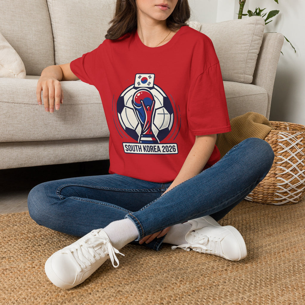 SOUTH KOREA  2026 football Trophy T-Shirt | Soccer Football Tee  UNISEX