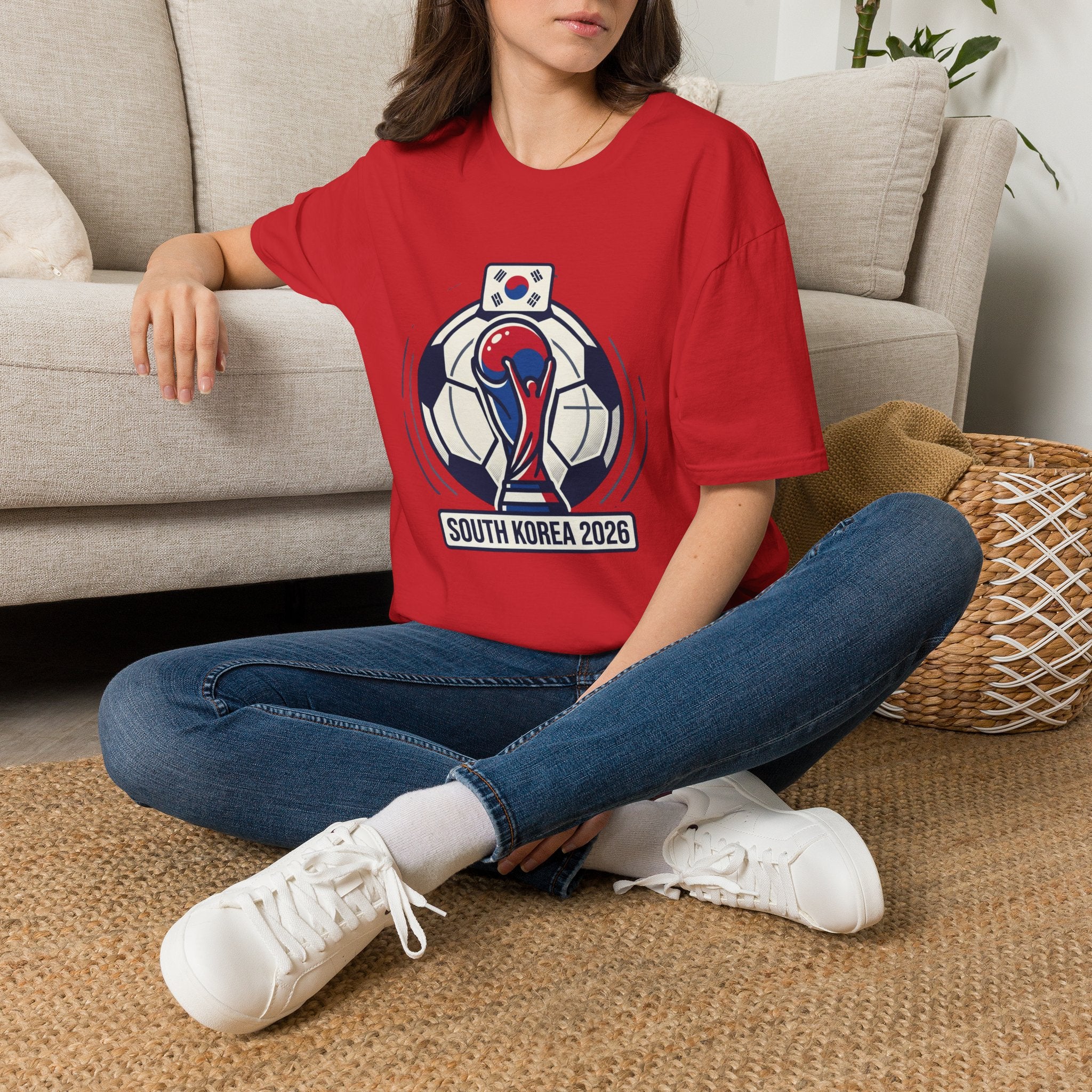 SOUTH KOREA  2026 football Trophy T-Shirt | Soccer Football Tee  UNISEX