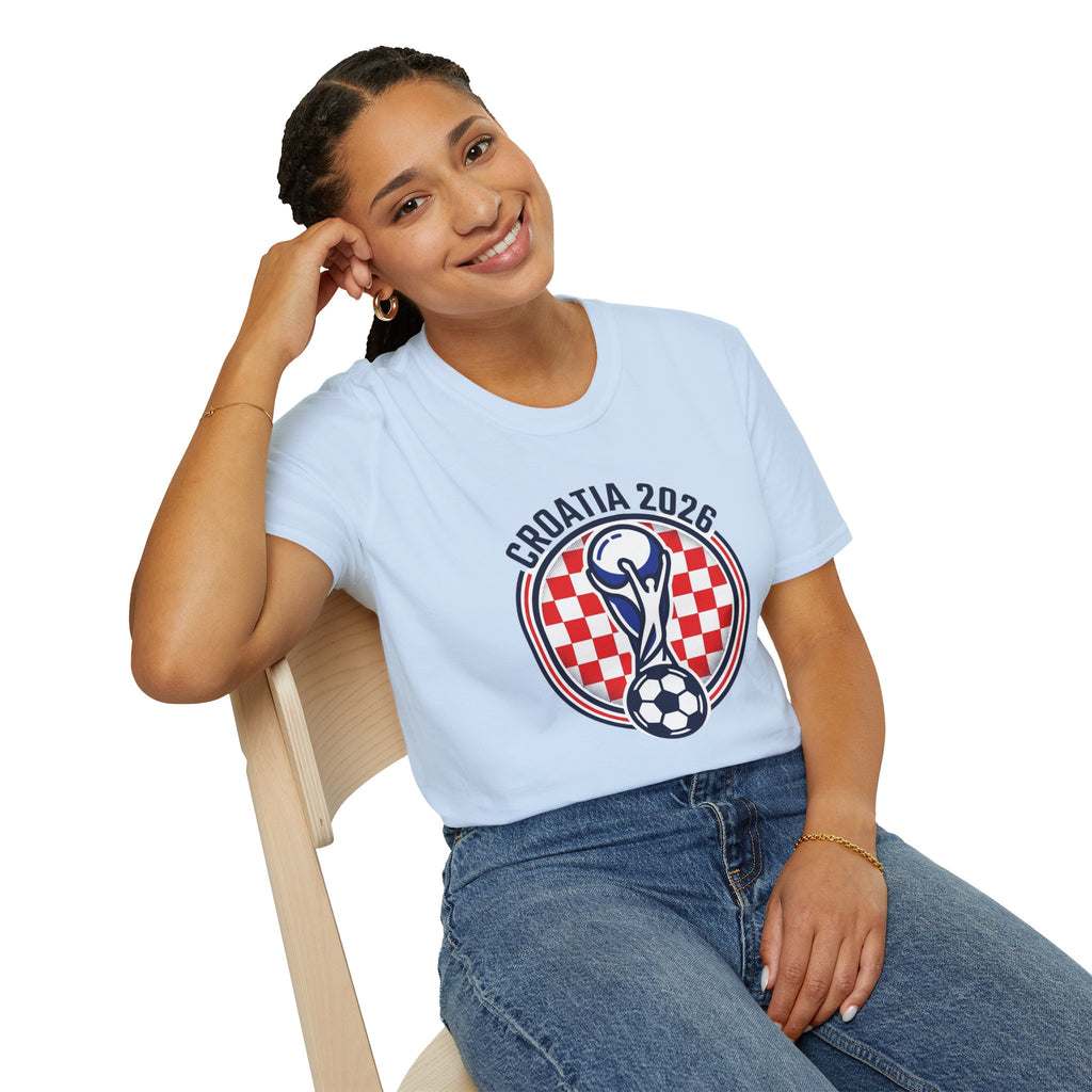 CROATIA  2026 football Trophy T-Shirt | Soccer Football Tee  UNISEX