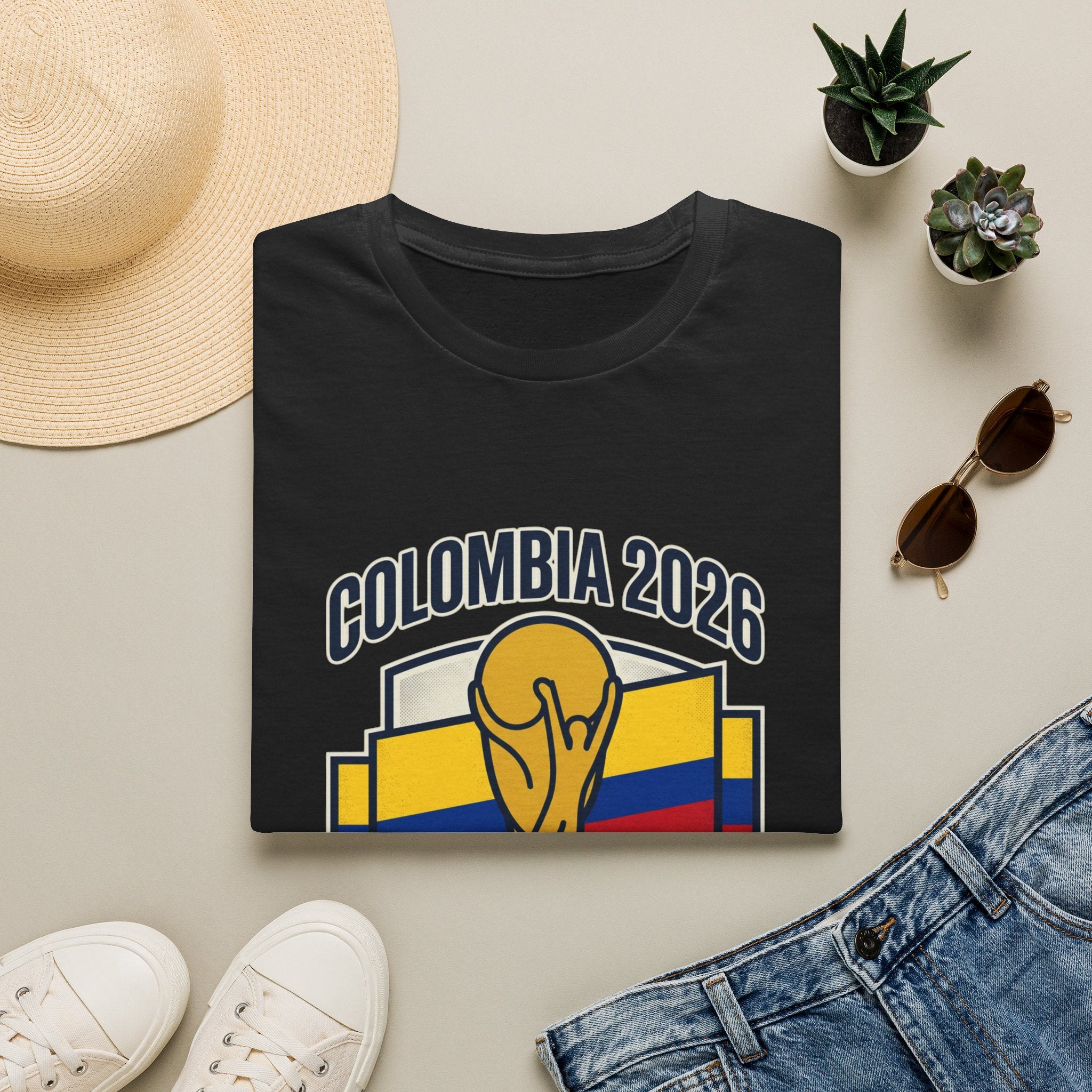 COLOMBIA  2026 football Trophy T-Shirt | Soccer Football Tee  UNISEX