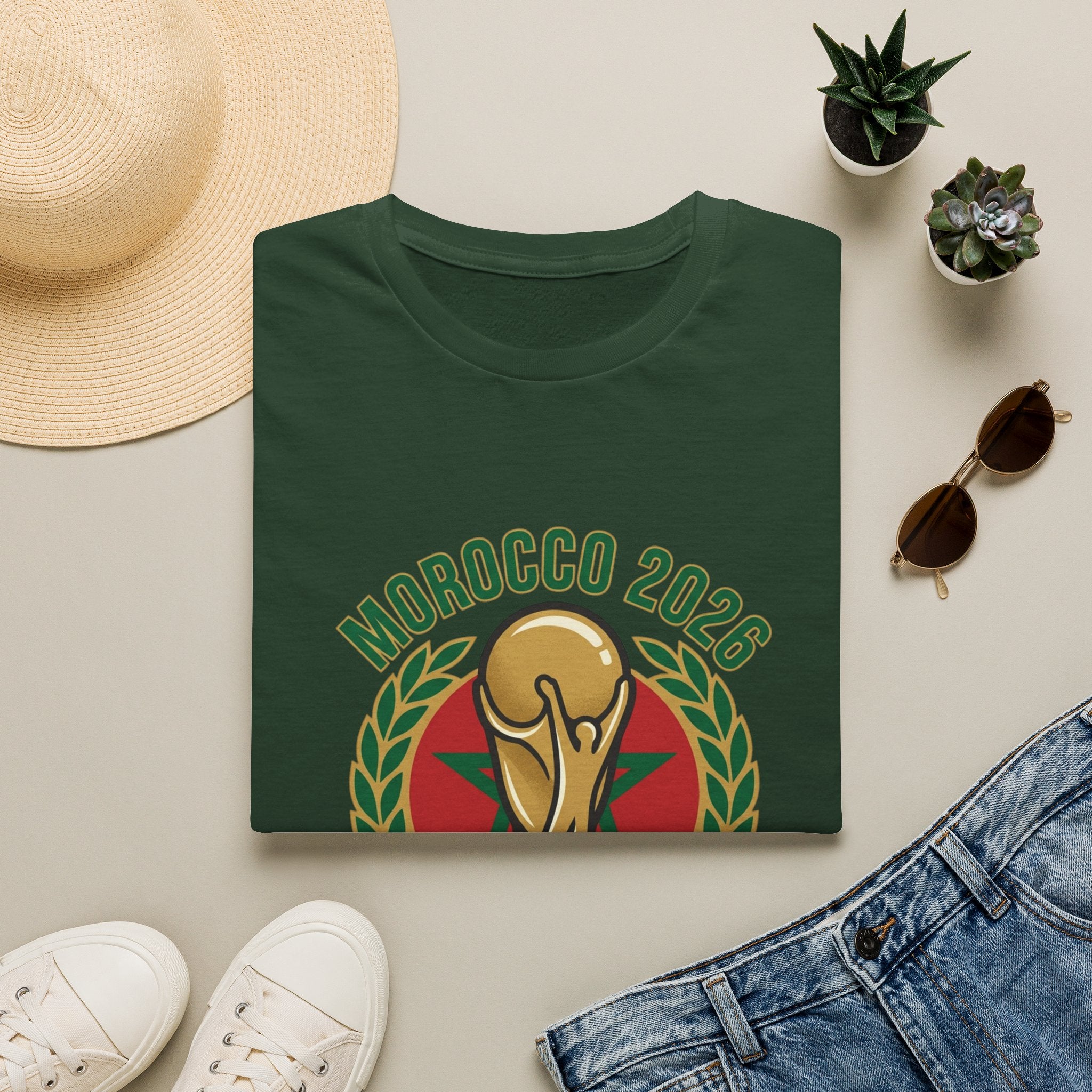 MOROCCO   2026 football Trophy T-Shirt | Soccer Football Tee