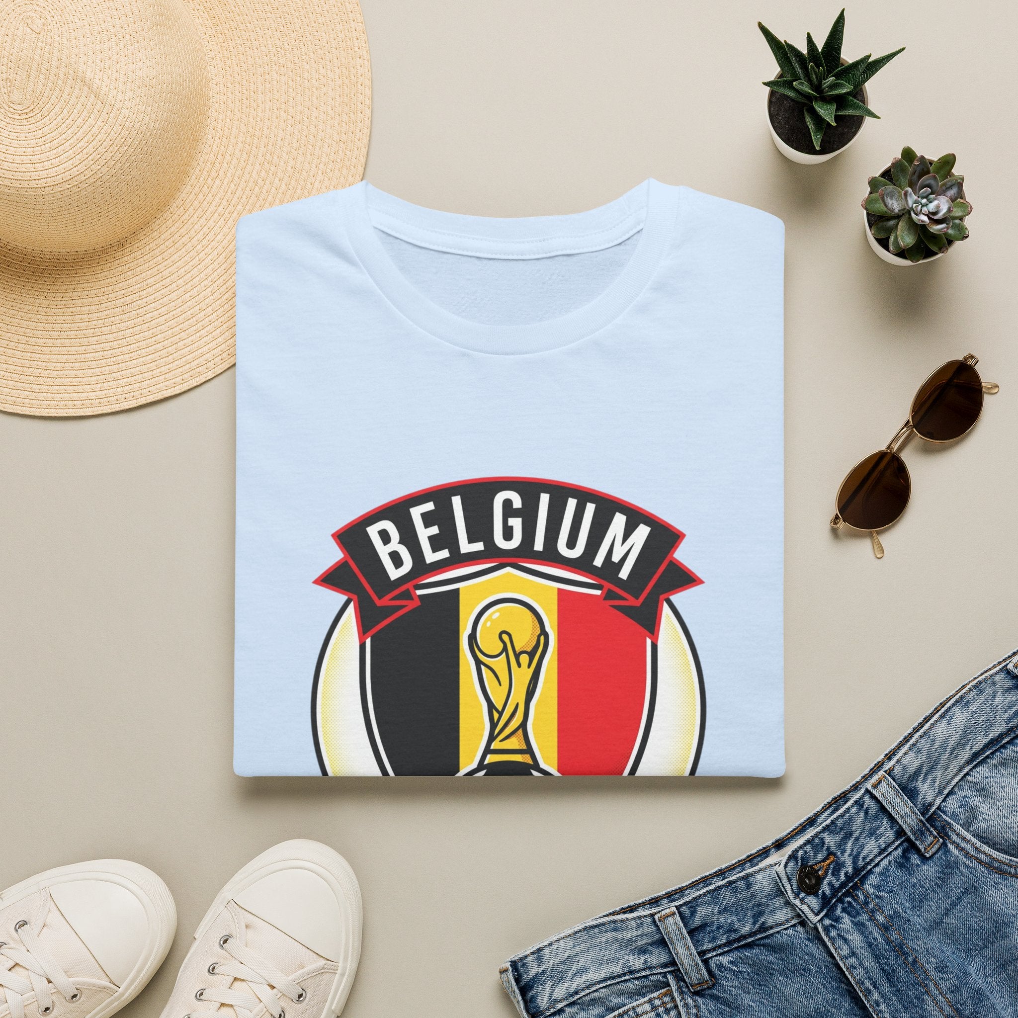 BELGIUM    2026 football Trophy T-Shirt | Soccer Football Tee   UNISEX