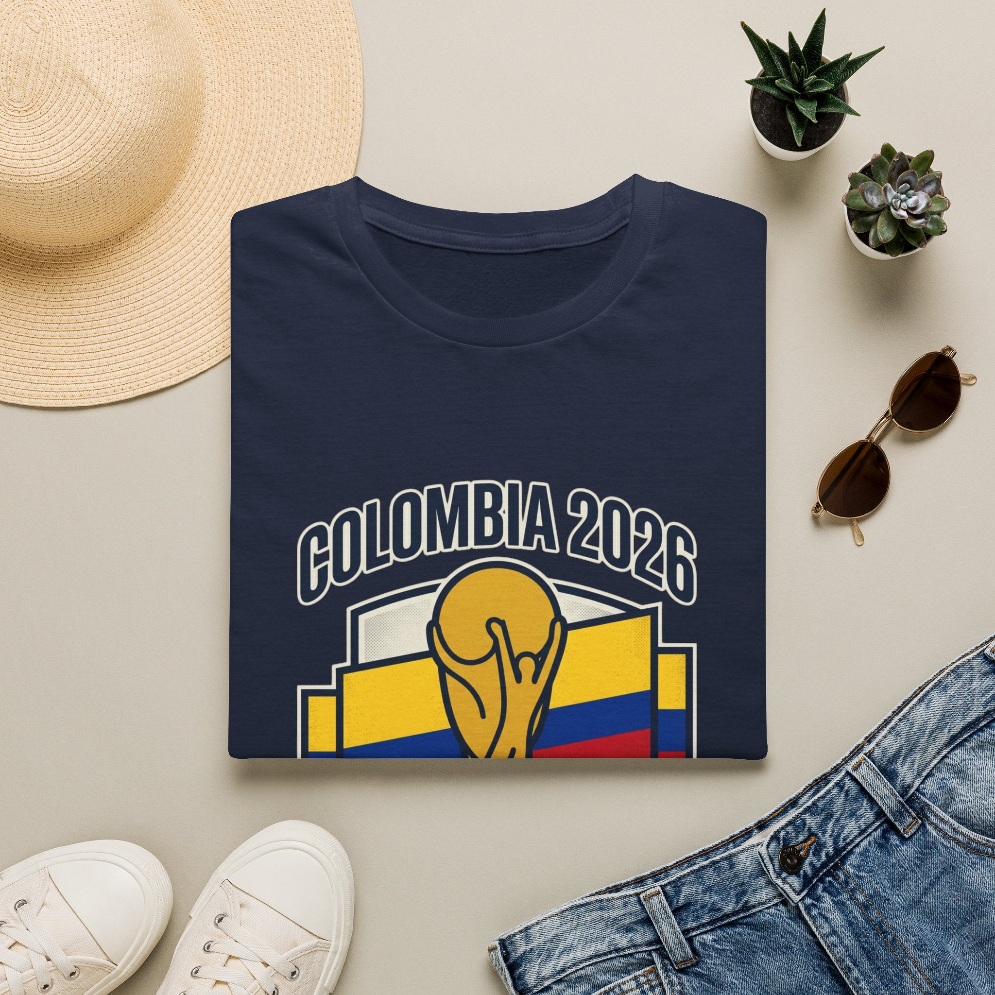 COLOMBIA  2026 football Trophy T-Shirt | Soccer Football Tee  UNISEX