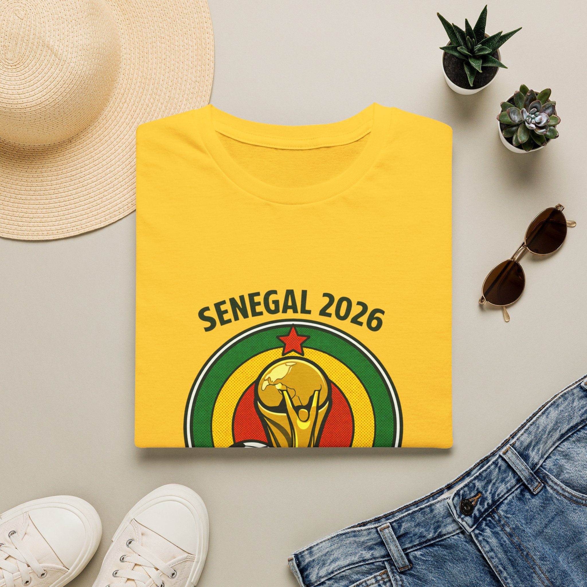 SENEGAL  2026 football Trophy T-Shirt | Soccer Football Tee  UNISEX