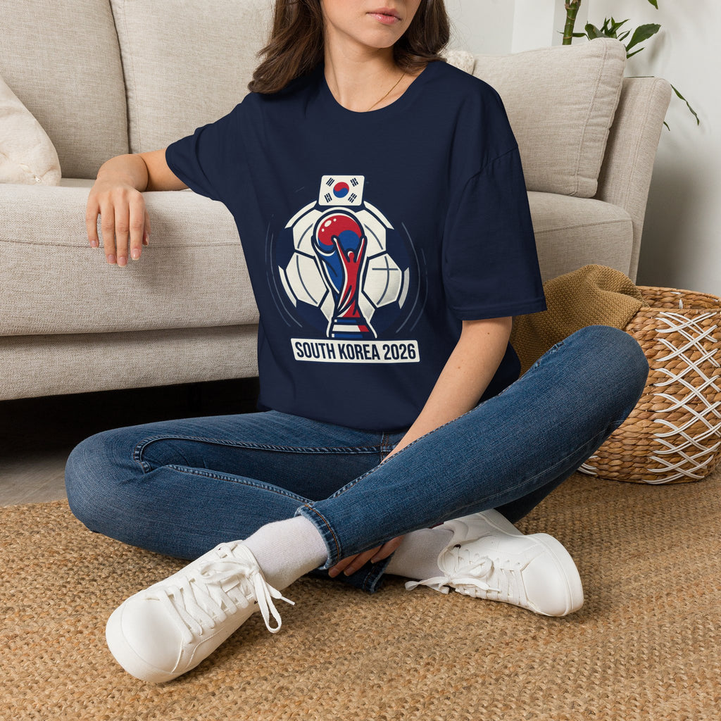 SOUTH KOREA  2026 football Trophy T-Shirt | Soccer Football Tee  UNISEX