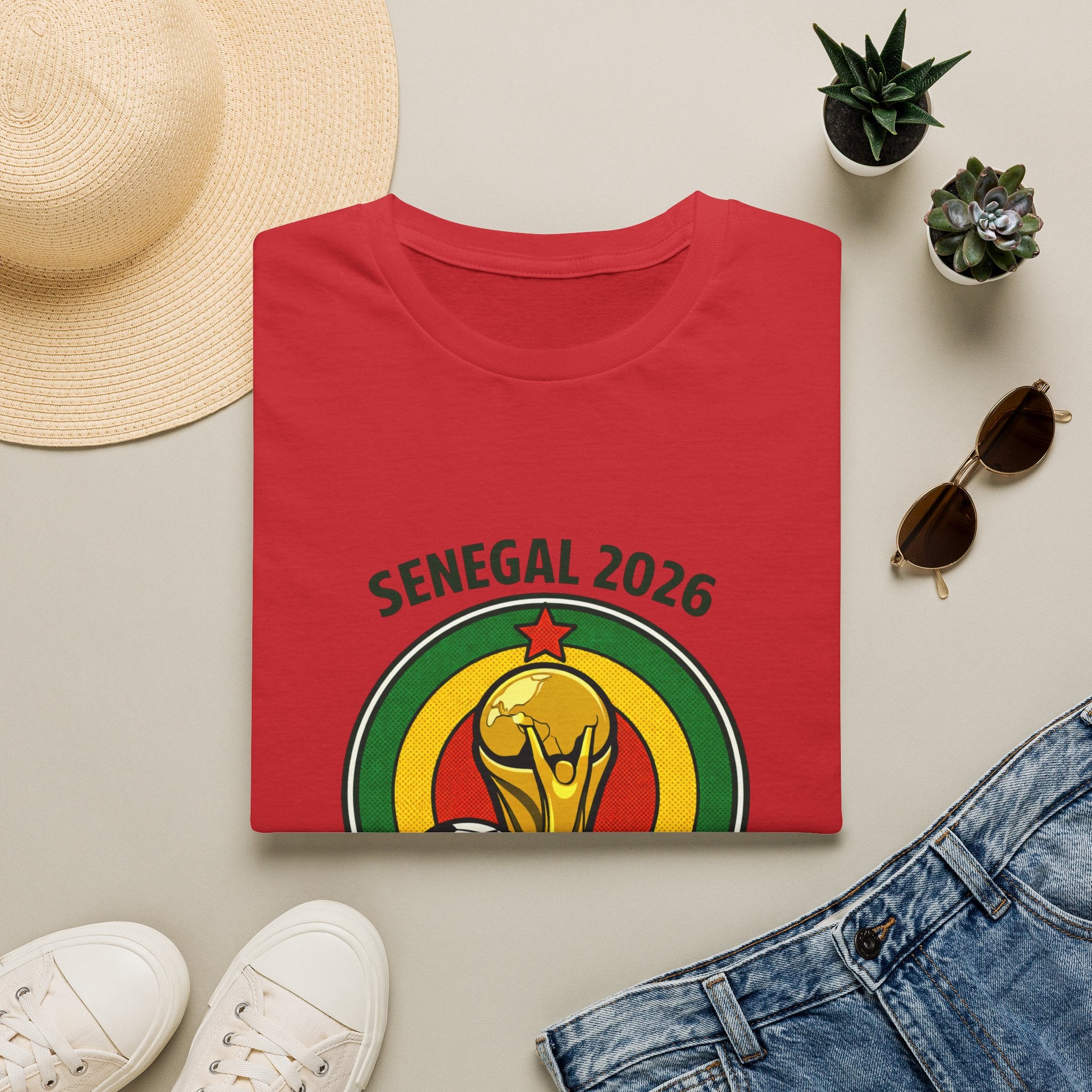 SENEGAL  2026 football Trophy T-Shirt | Soccer Football Tee  UNISEX