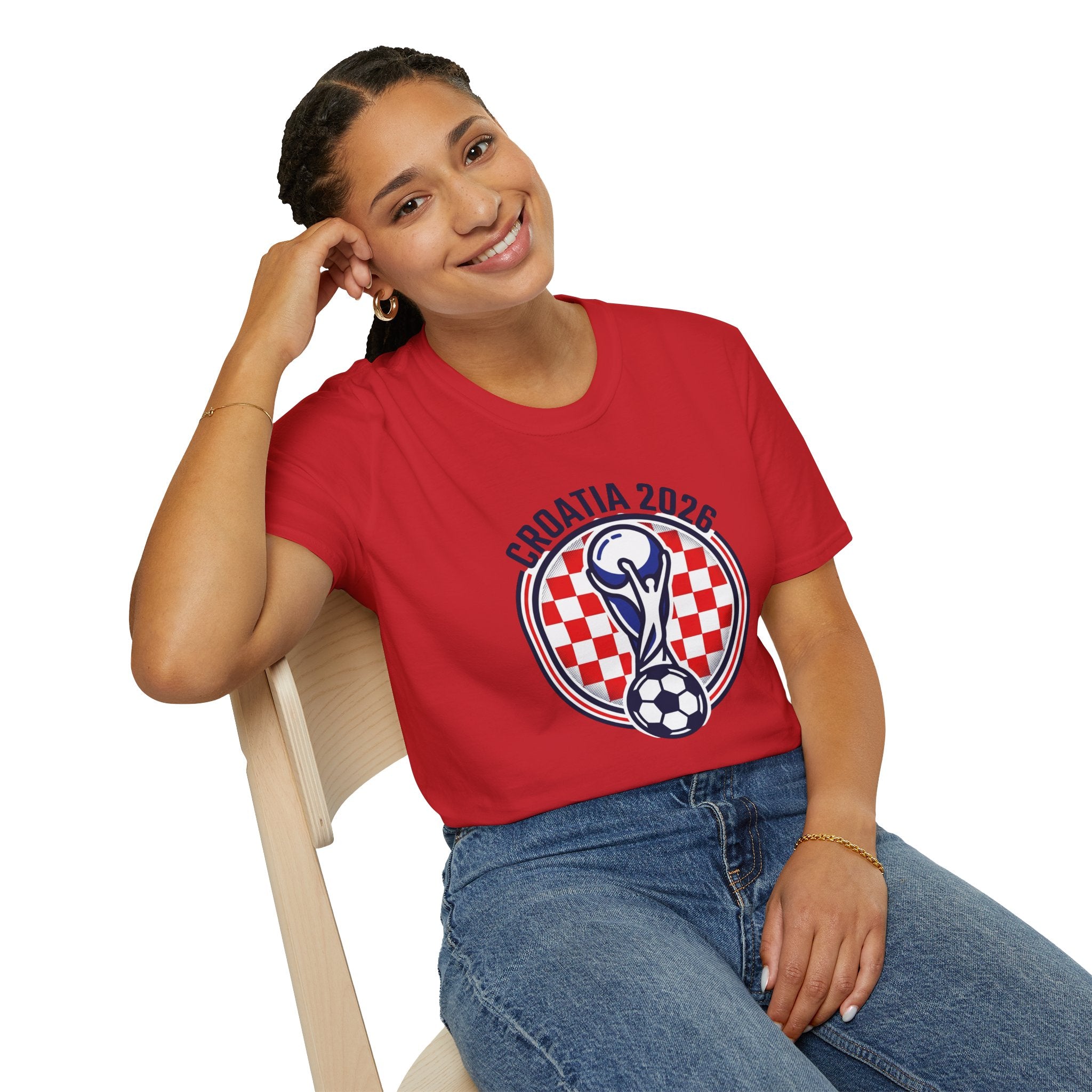 CROATIA  2026 football Trophy T-Shirt | Soccer Football Tee  UNISEX