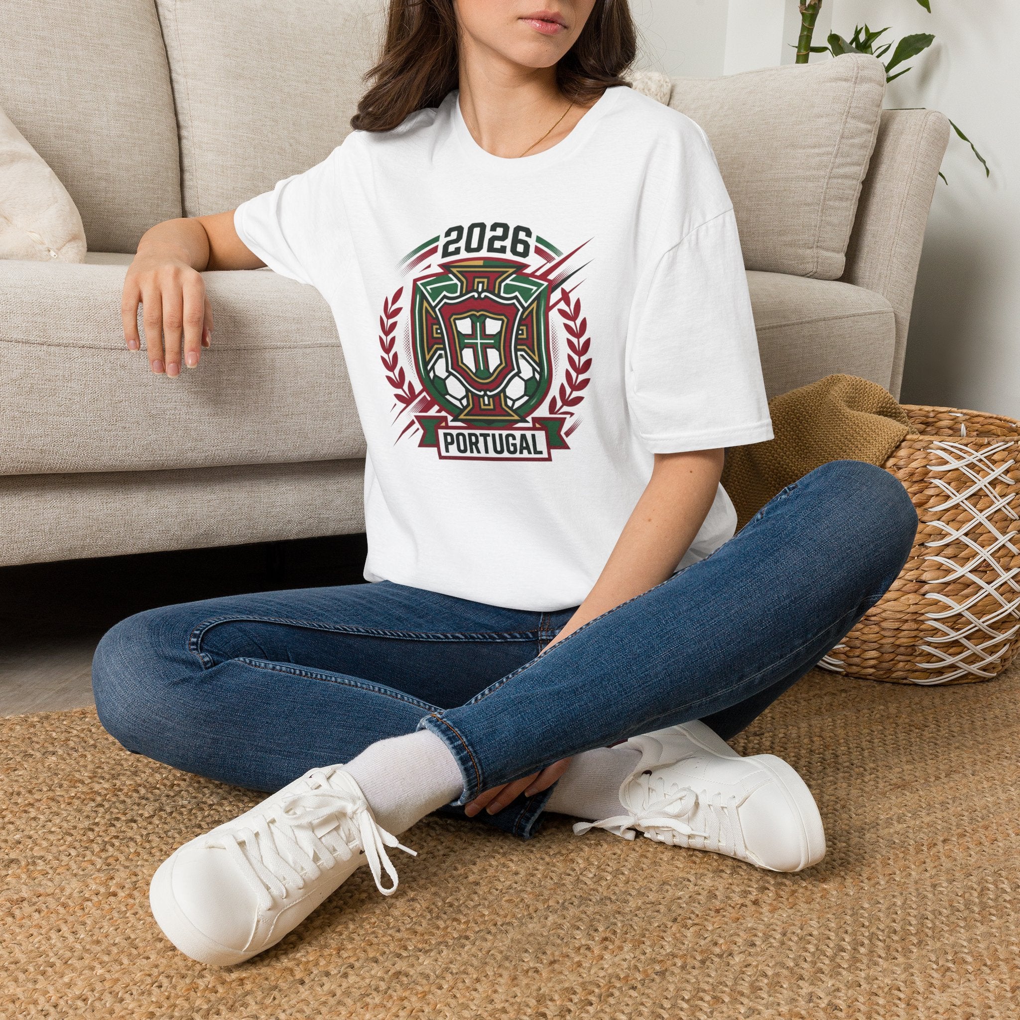 Portugal 2026 World Cup T-Shirt | Portuguese Shield Football Soccer   UNISEX  Tshirt