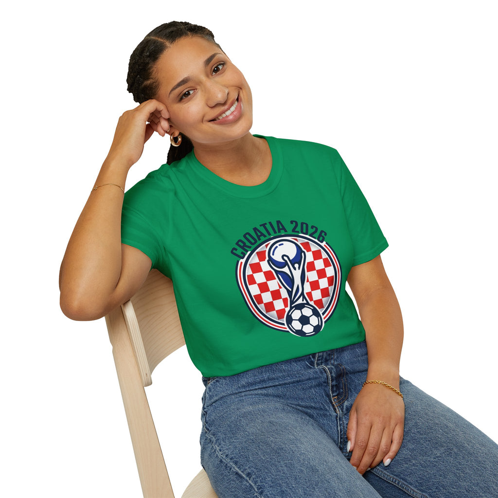 CROATIA  2026 football Trophy T-Shirt | Soccer Football Tee  UNISEX