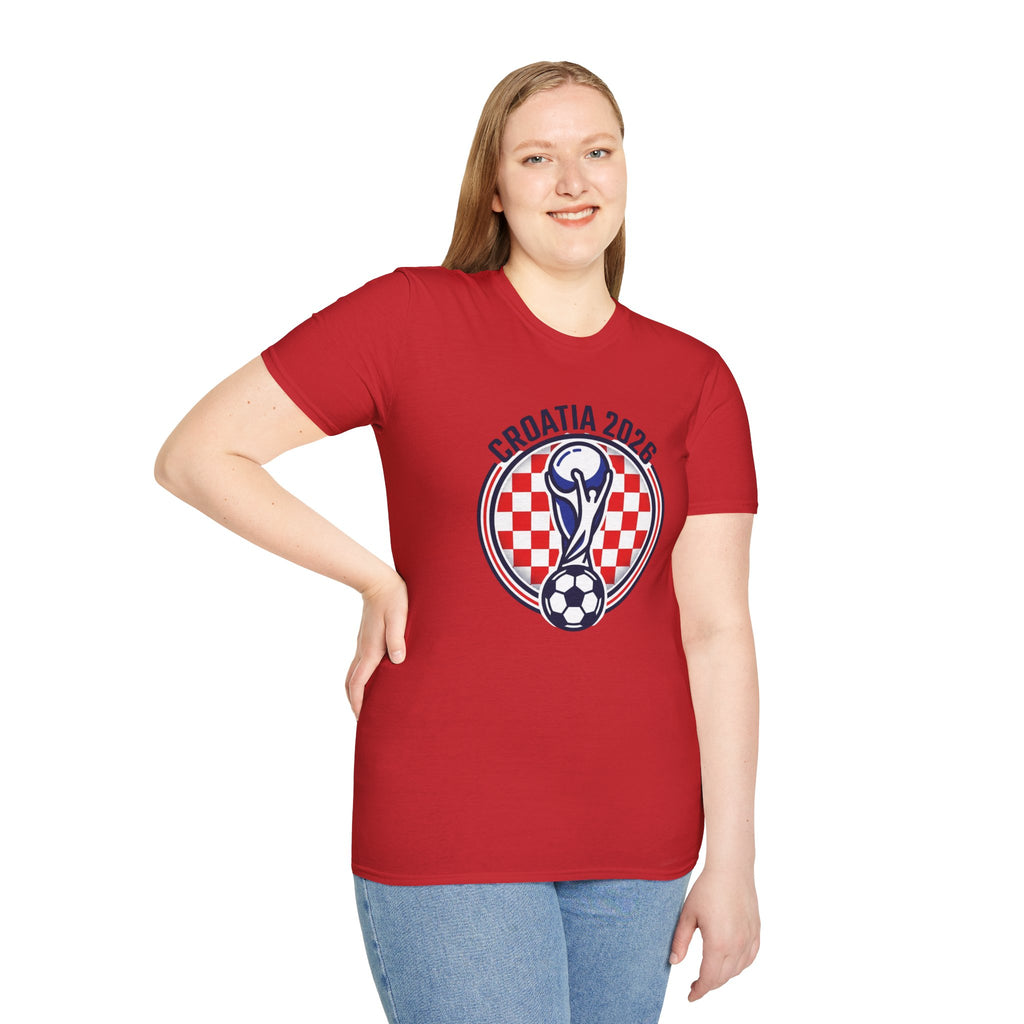 CROATIA  2026 football Trophy T-Shirt | Soccer Football Tee  UNISEX