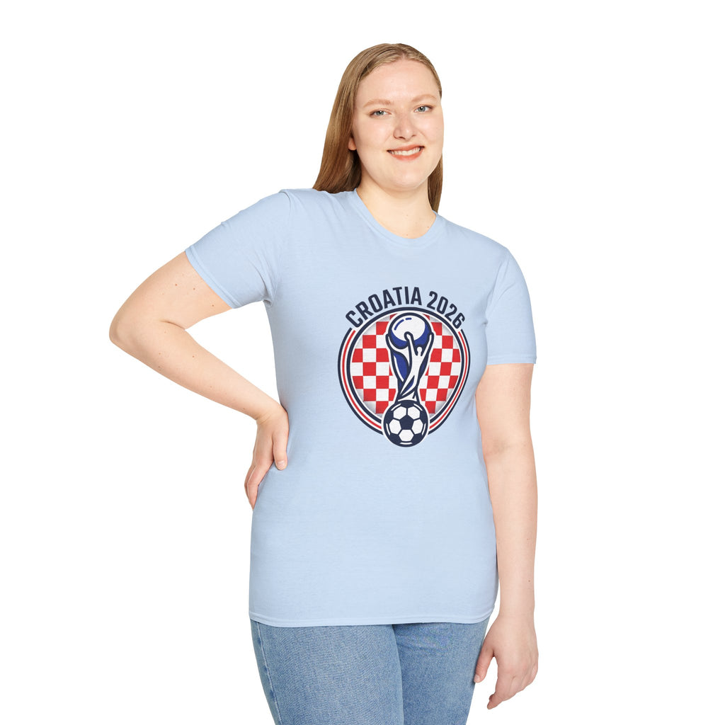 CROATIA  2026 football Trophy T-Shirt | Soccer Football Tee  UNISEX