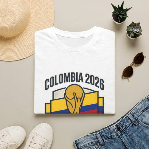 COLOMBIA  2026 football Trophy T-Shirt | Soccer Football Tee  UNISEX
