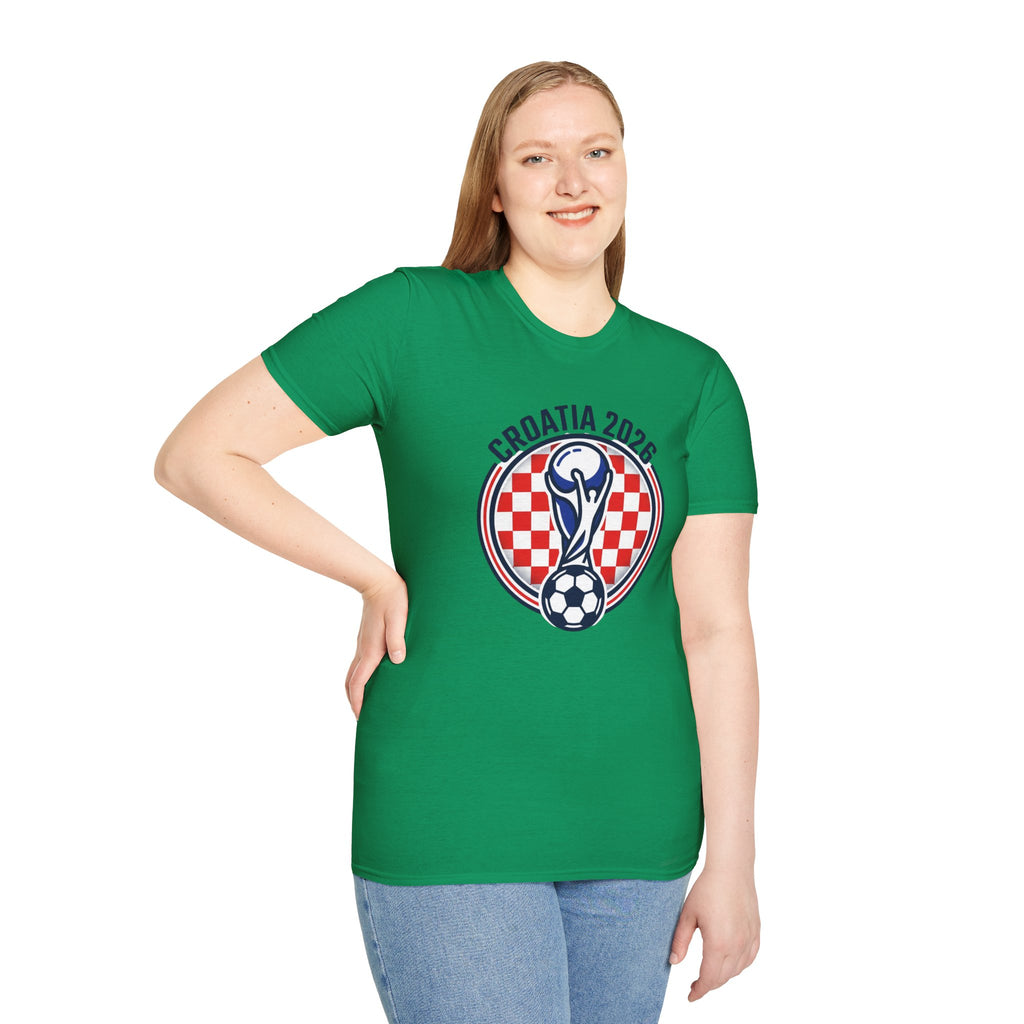 CROATIA  2026 football Trophy T-Shirt | Soccer Football Tee  UNISEX