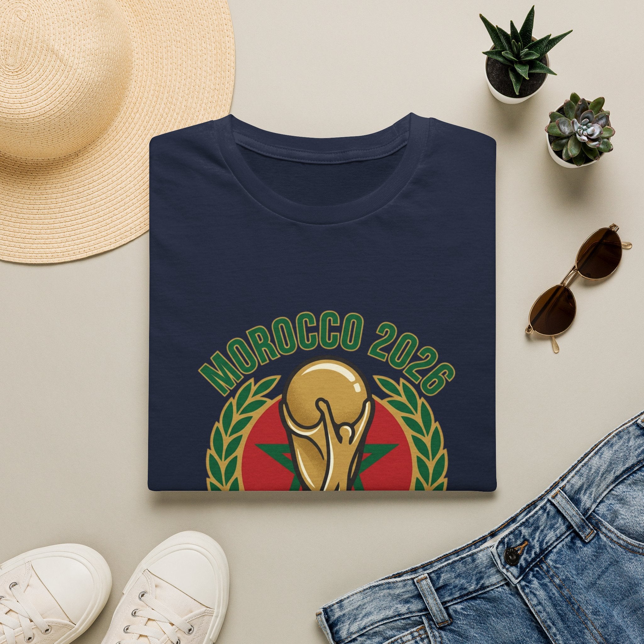 MOROCCO   2026 football Trophy T-Shirt | Soccer Football Tee