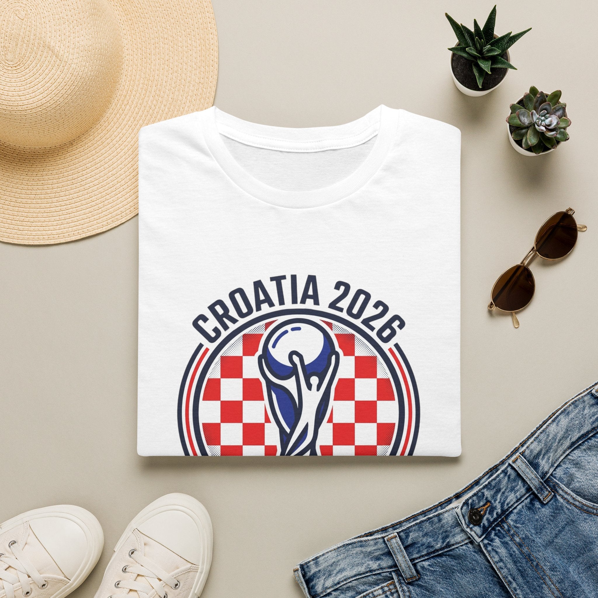 CROATIA  2026 football Trophy T-Shirt | Soccer Football Tee  UNISEX