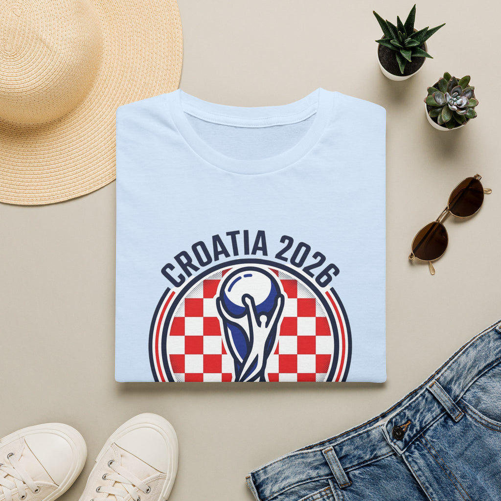 CROATIA  2026 football Trophy T-Shirt | Soccer Football Tee  UNISEX