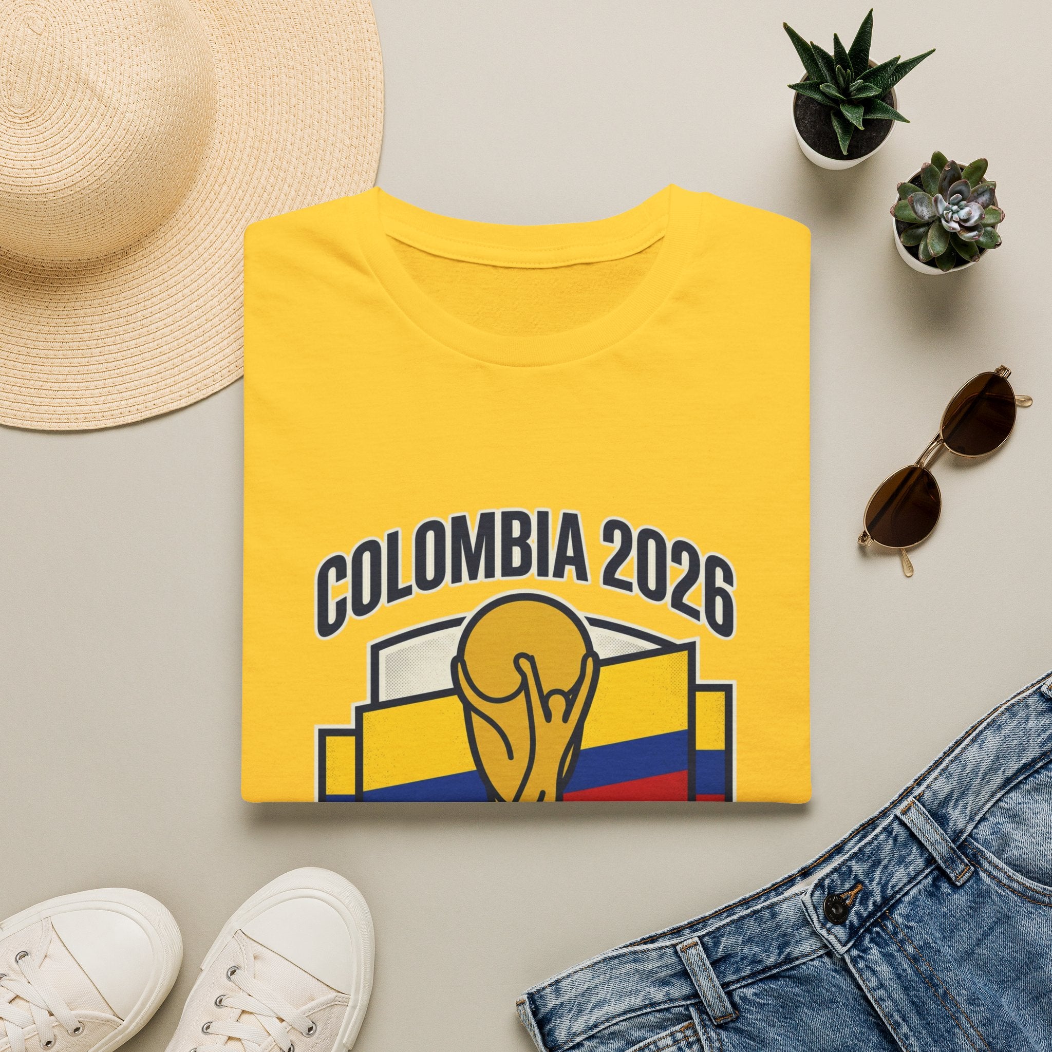 COLOMBIA  2026 football Trophy T-Shirt | Soccer Football Tee  UNISEX