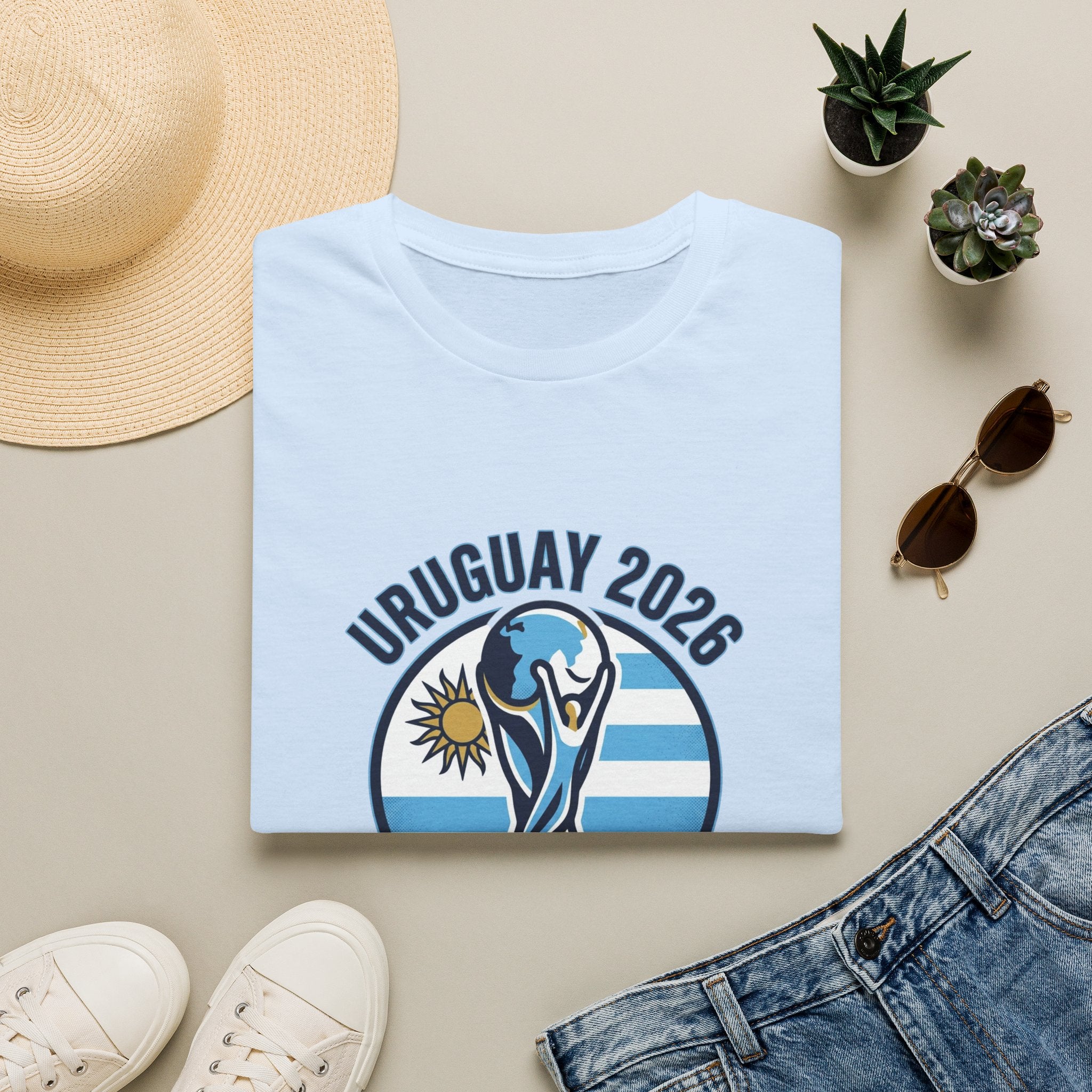 URUGUAY  2026 football Trophy T-Shirt | Soccer Football Tee  UNISEX