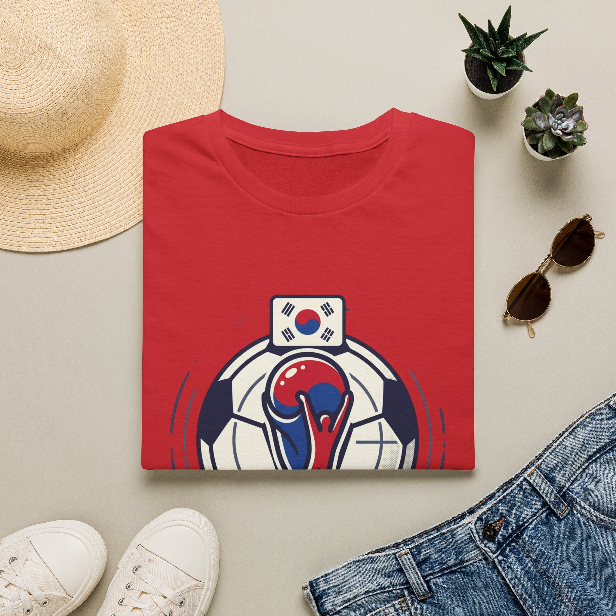 SOUTH KOREA  2026 football Trophy T-Shirt | Soccer Football Tee  UNISEX