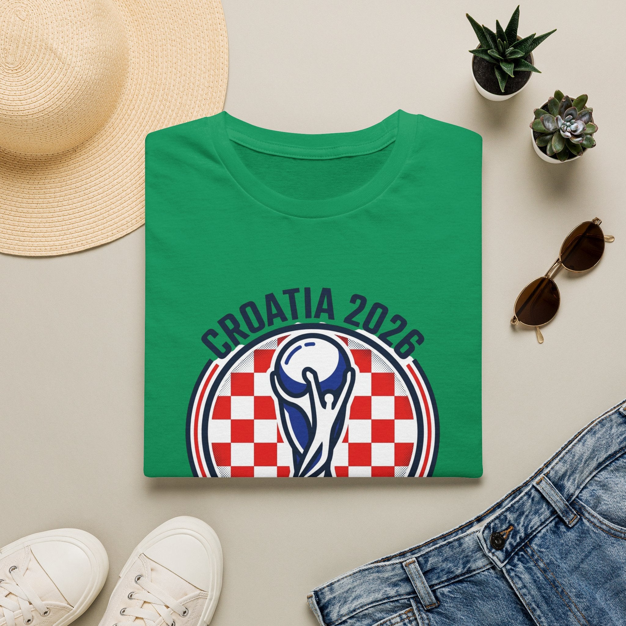 CROATIA  2026 football Trophy T-Shirt | Soccer Football Tee  UNISEX