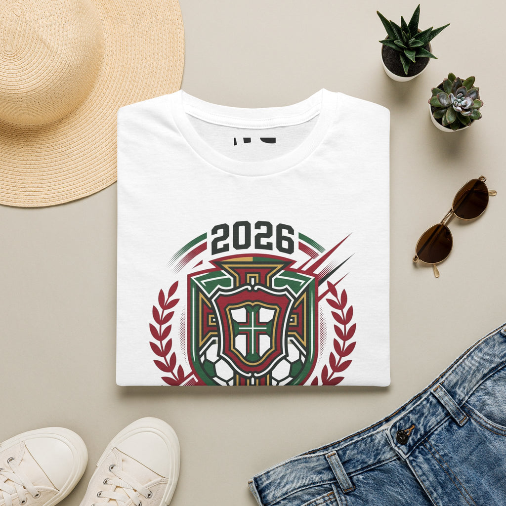 Portugal 2026 World Cup T-Shirt | Portuguese Shield Football Soccer   UNISEX  Tshirt