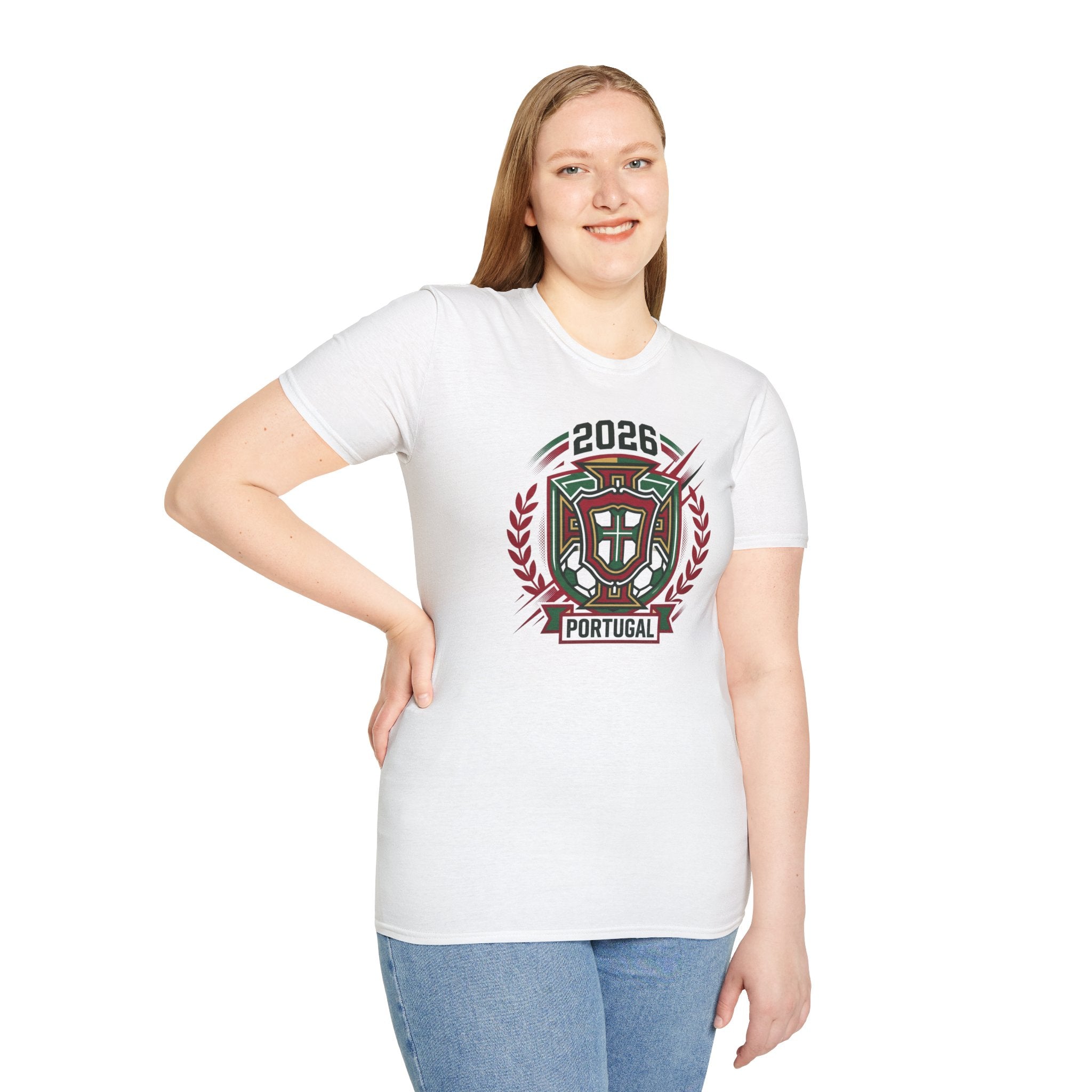 Portugal 2026 World Cup T-Shirt | Portuguese Shield Football Soccer   UNISEX  Tshirt