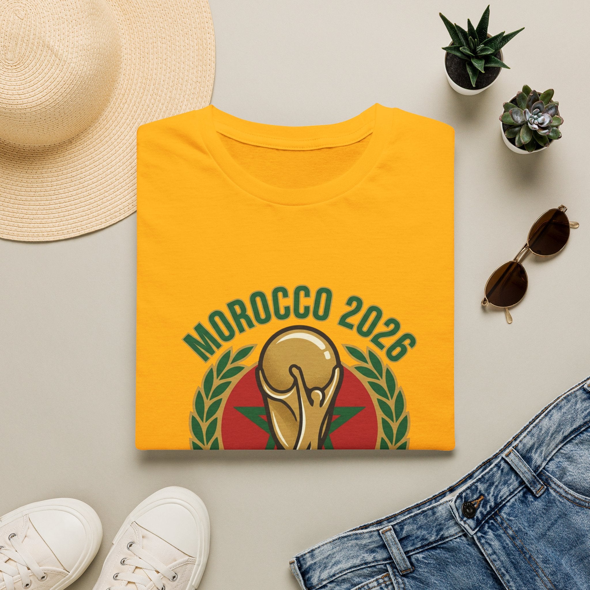 MOROCCO   2026 football Trophy T-Shirt | Soccer Football Tee
