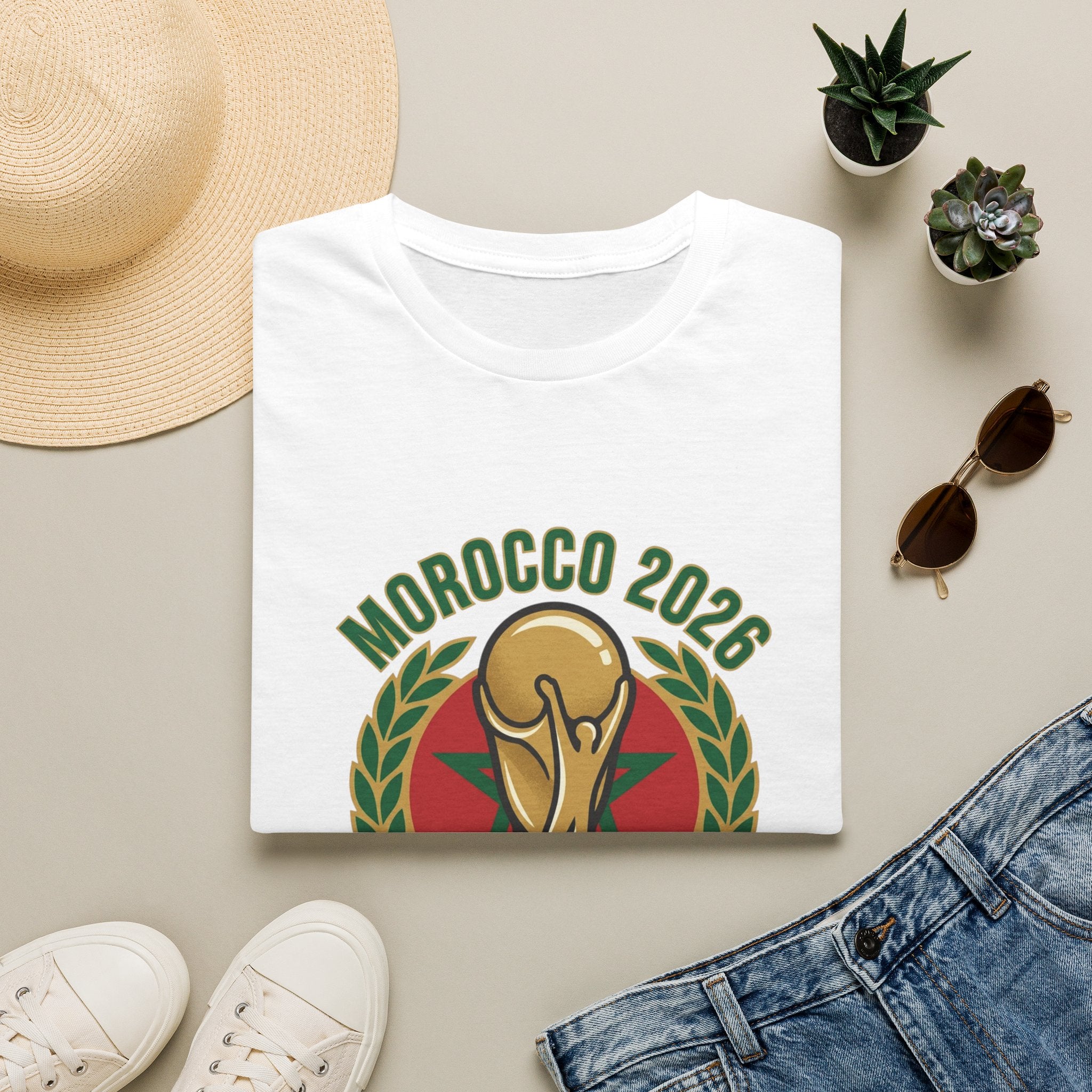 MOROCCO   2026 football Trophy T-Shirt | Soccer Football Tee