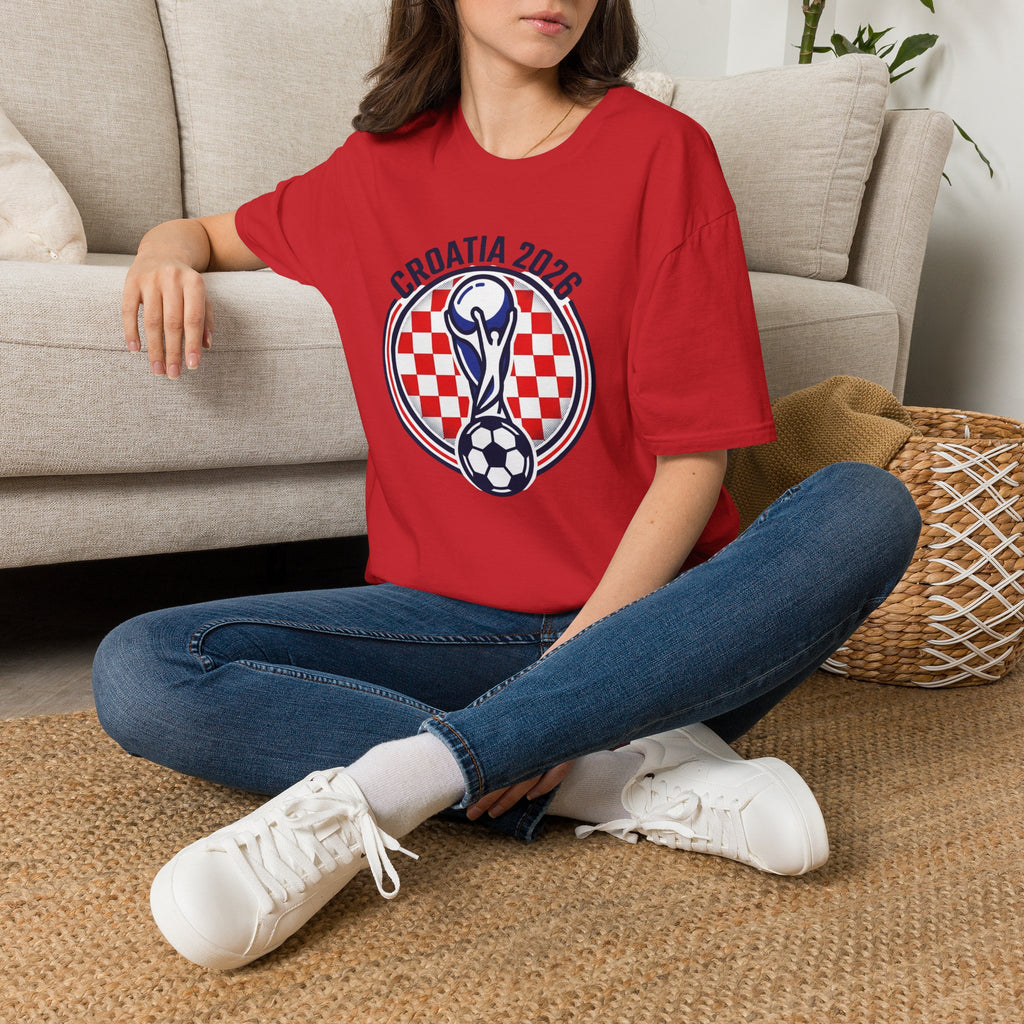 CROATIA  2026 football Trophy T-Shirt | Soccer Football Tee  UNISEX