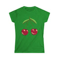 Cherry Illustration Tee | Retro Fruit Graphic, Cute Summer Top